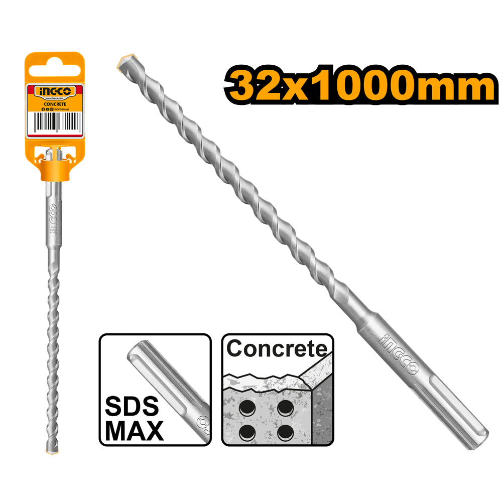 Ingco SDS MAX Masonry Hammer Drill Bit Single Flute DBH1243208