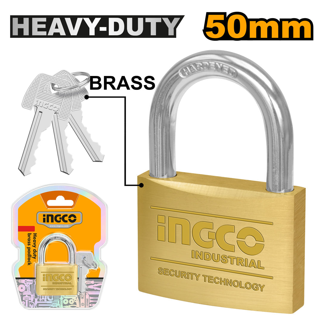 Ingco Heavy Duty Brass Padlock DBPL0502