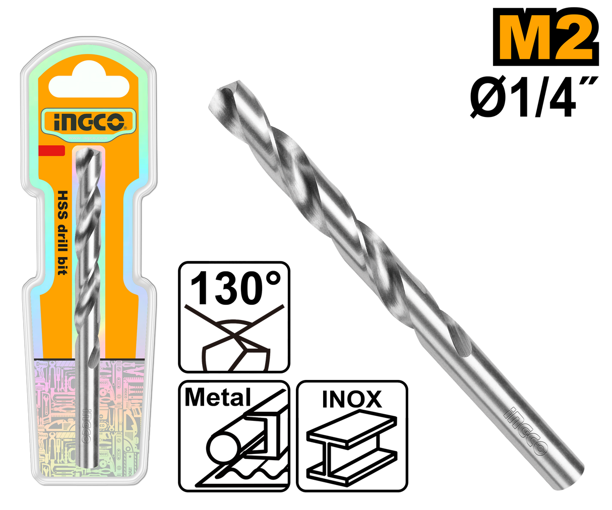 M2 HSS Drill Bits 1/2-Inch to 5/16-Inch ING-AC