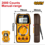 Ingco Digital Multimeter True RMS 2000 Counts with AC / DC Measurement DM360011 ING-PT