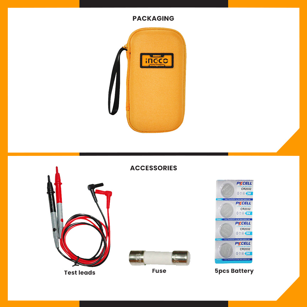 LCD Digital Multimeter 600V/60Mohm/60mF/600mA DM6001