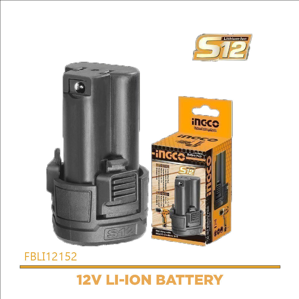 S12 Lithium-Ion Battery Pack 12V 1.5Ah  FBLI12152/FBLI12153 ING-AC