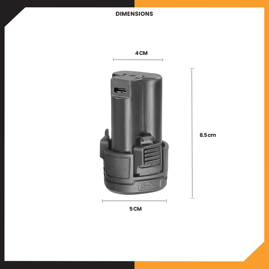 S12 Lithium-Ion Battery Pack 12V 1.5Ah FBLI12153