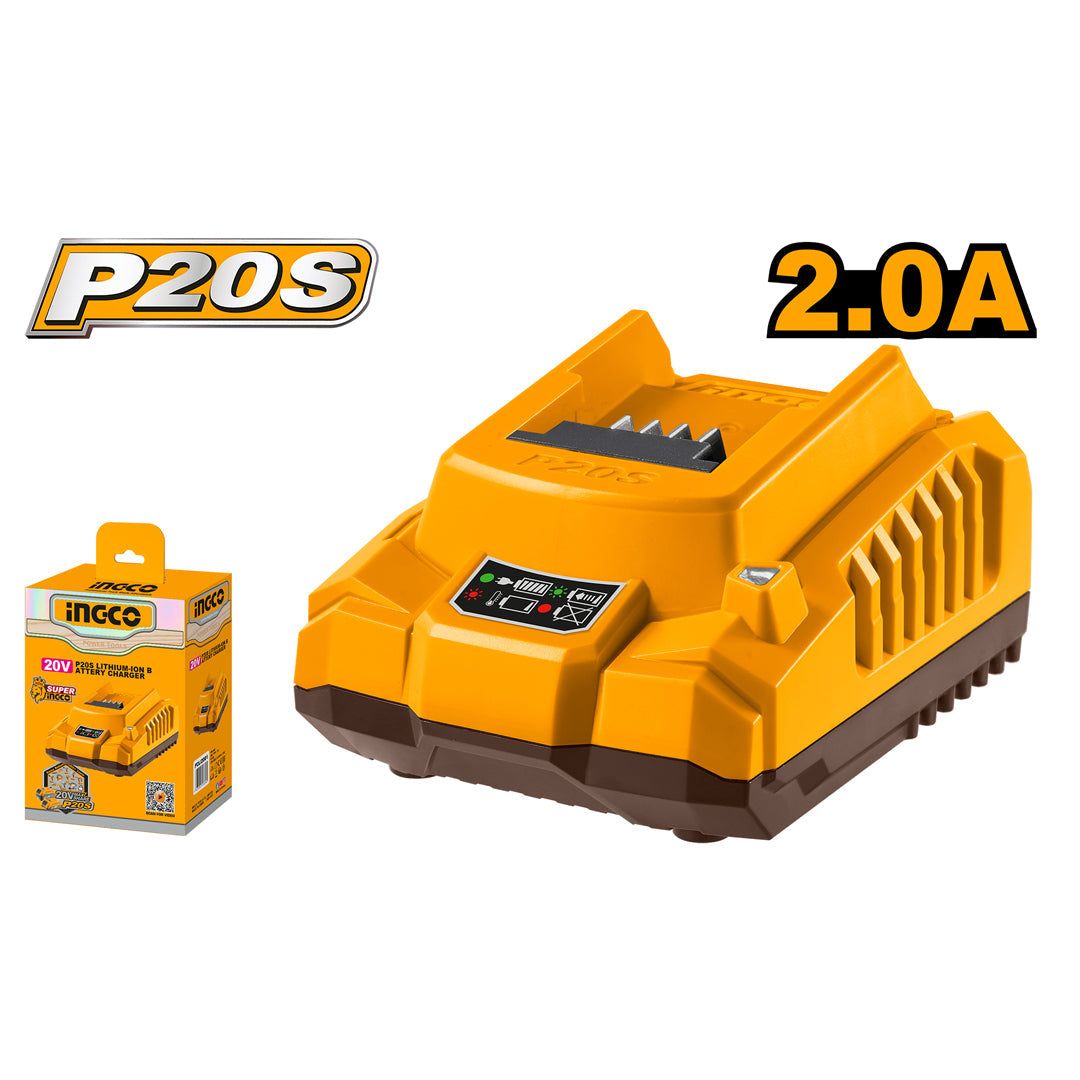 Ingco P20S 20V Fast Intelligent Battery Charger FCLI2001
