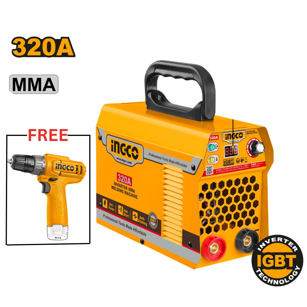 INGCO Portable Welding Machine Inverter IGBT ARC MMA ING-SS