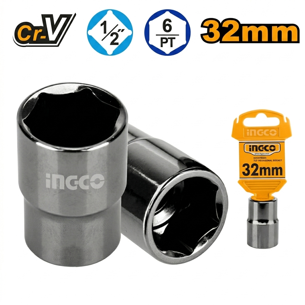 1/2" Hexagonal Socket CR-V Quality HHAST12281 ING-AC