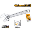 INGCO Adjustable Wrench – Drop Forged Steel