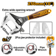 Ingco 10 Inch 2 - in - 1 Adjustable Wrench & Pipe Wrench HADWG0810 - Winland Depot
