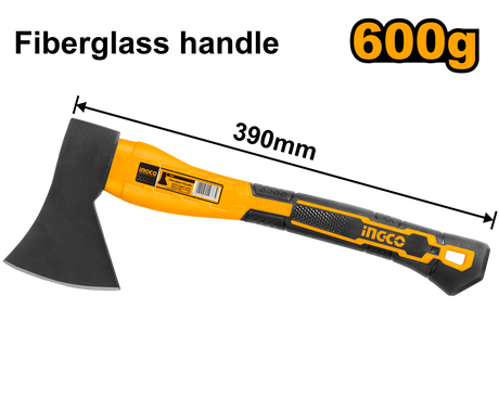 INGCO Fiberglass Handle Axe 380mm 600g