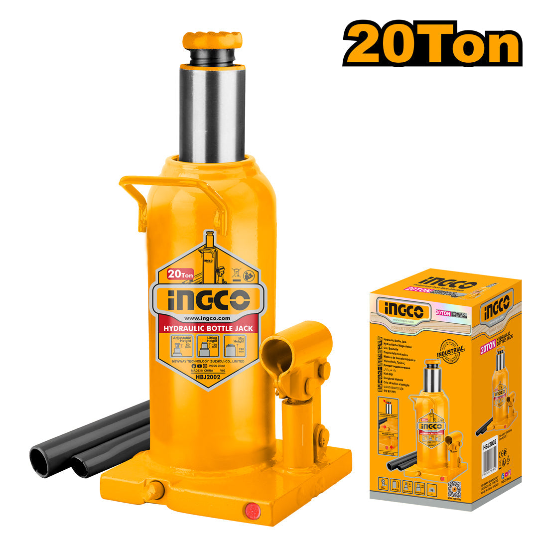 Ingco Hydraulic Bottle Jack 20 Ton HBJ2002