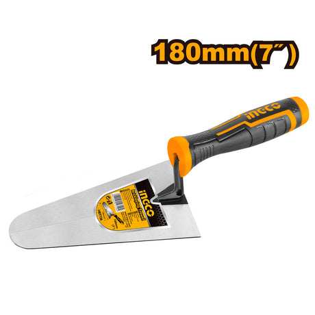Ingco 7 Inch/180mm Round Bricklaying Trowel HBT738 - Winland Depot
