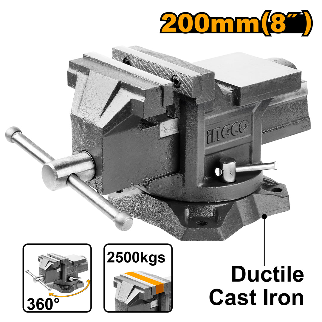 Bench Vise Gato 8 Inches with Anvil HBV088