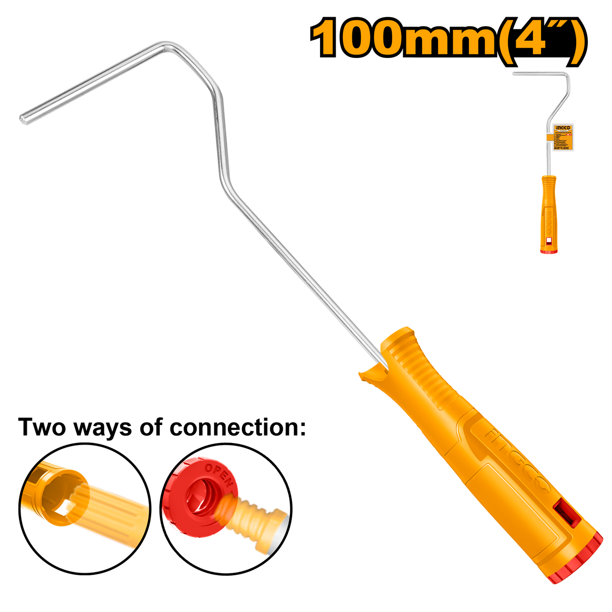 4inches(100mm) Mini Cylinder Paint Brush (Inner Wall)(SS) ING-CT