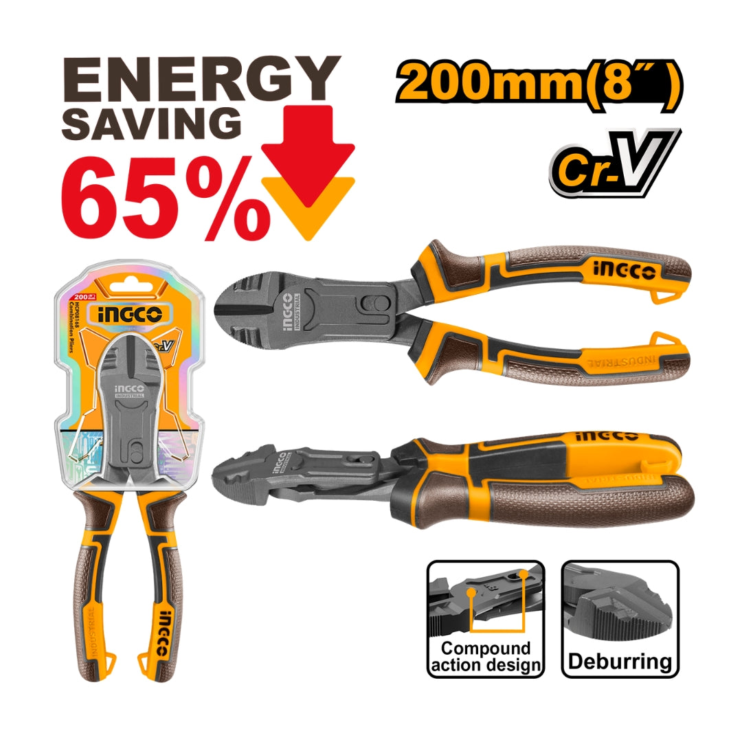 8inch/200mm & 9inch/228mm Compound Action Diagonal Cutting Pliers ING-HT