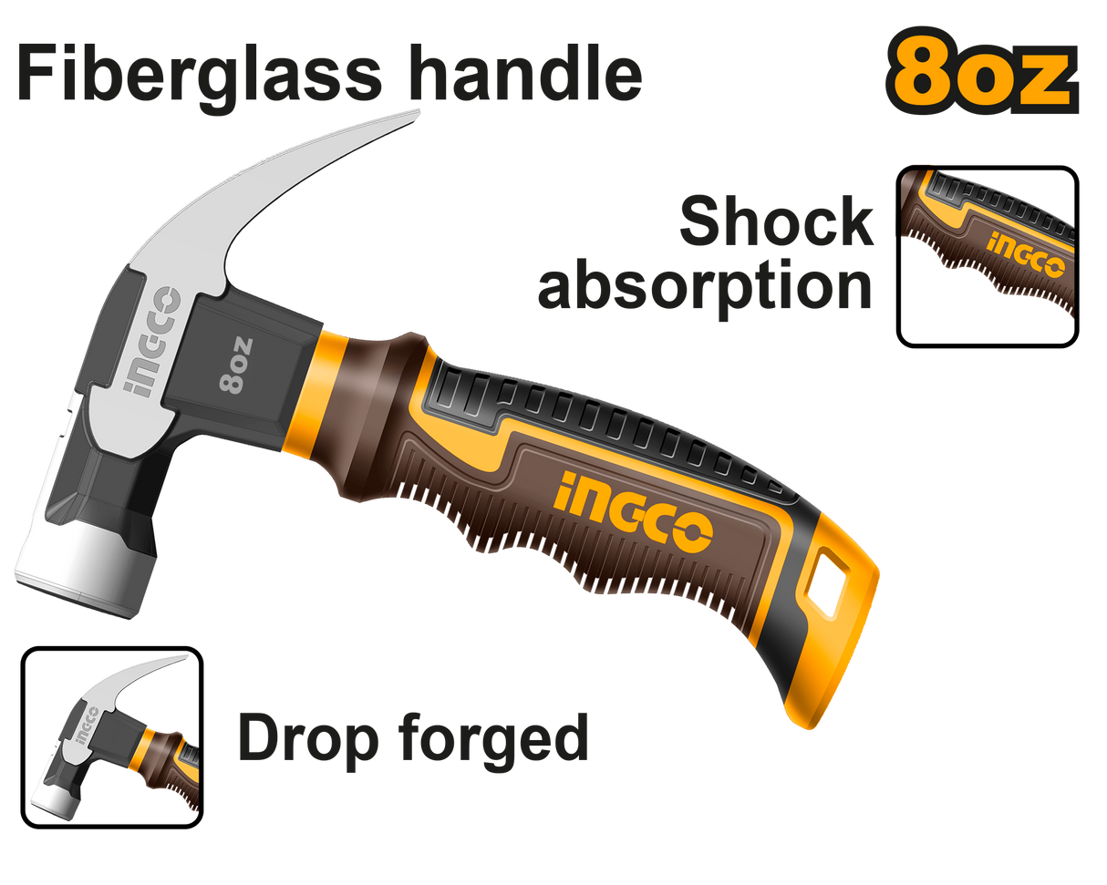 INGCO Mini Claw Hammer 8oz with 12cm Handle