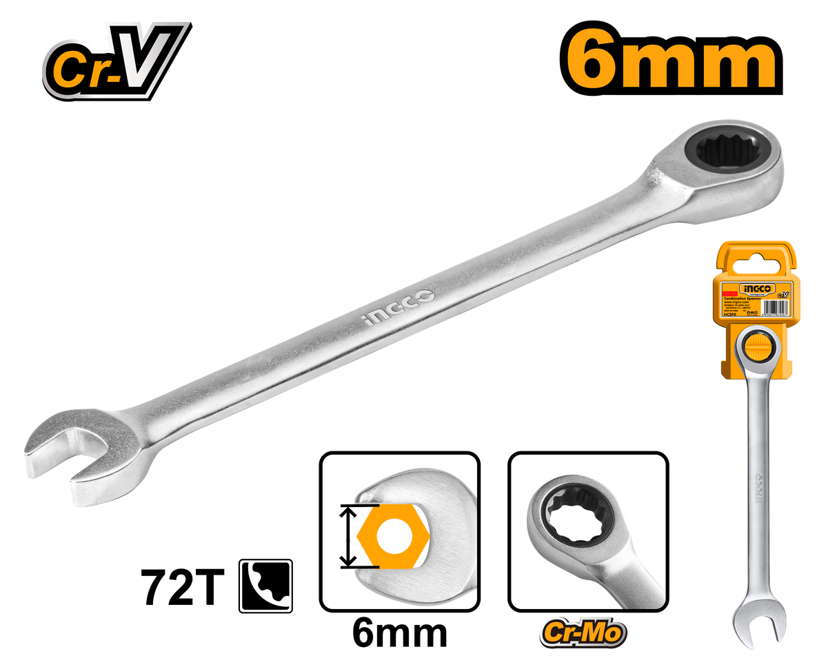 ingco ratchet spanner wrench ing-ht alternate view