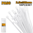 Ingco 100 Pcs Multipurpose Nylon Cable Ties Self Locking Zip Ties Cable HCT1001 / HCT15025 - Winland Depot