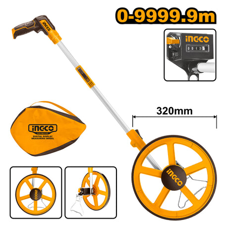 Ingco 4 - Digit Measuring Wheel HDMW45 - Winland Depot