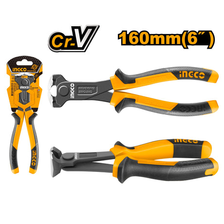 Ingco 6 Inch Industrial End Cutting Pliers HECP28160 - Winland Depot