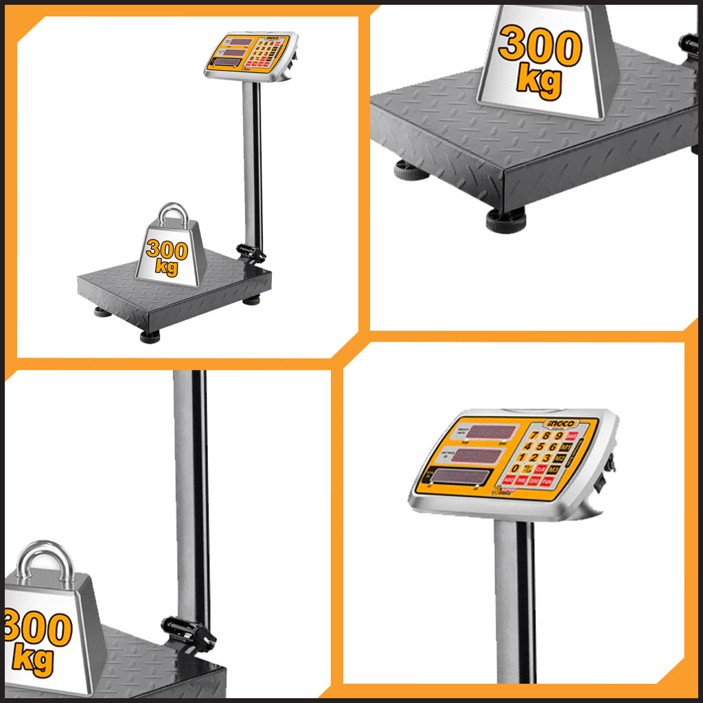 300kg Rechargeable Weighing Platform Scale HESA33003