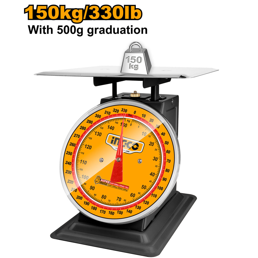 Ingco 150Kg Spring Table Weighing Scale Kilo Weight HESA51501 - Winland Depot