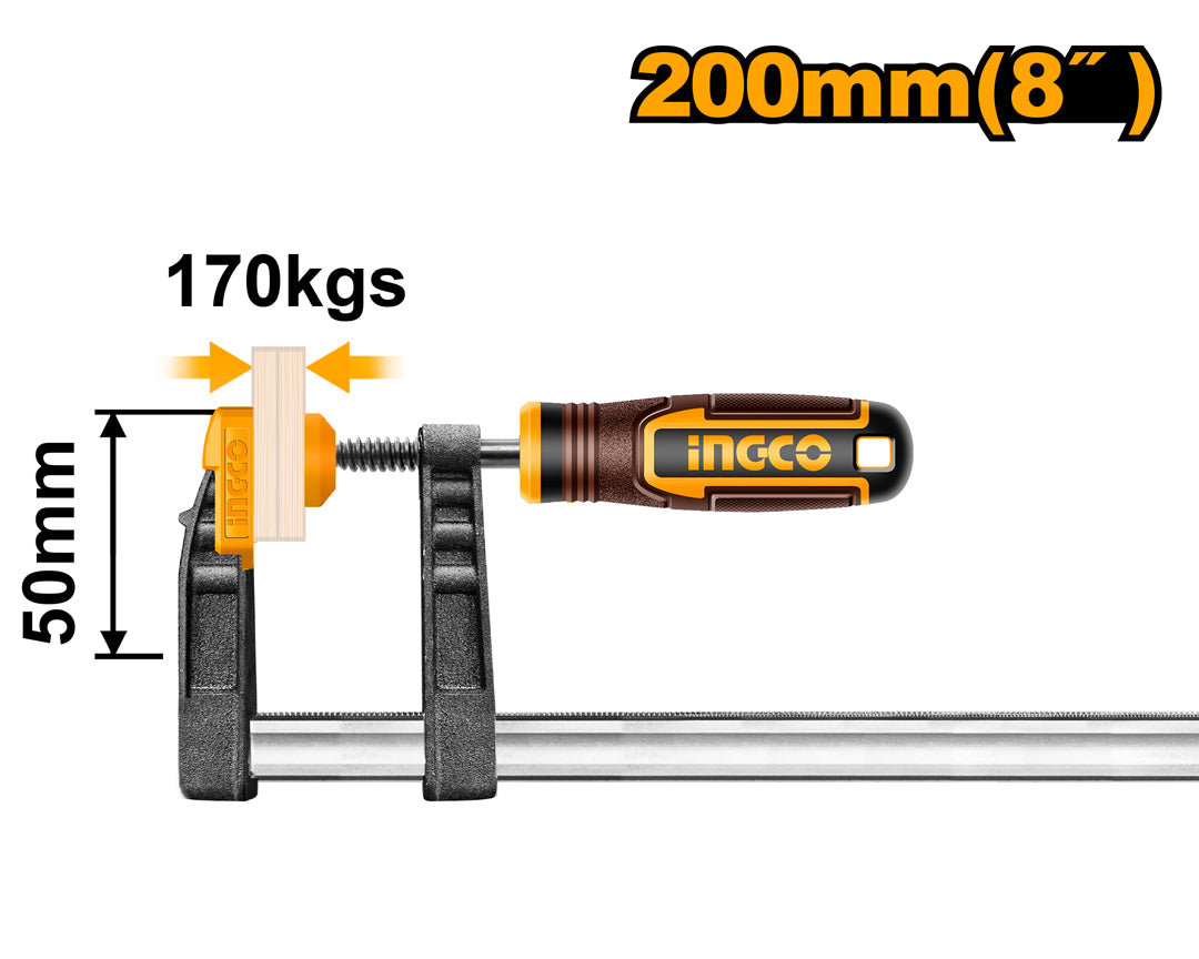 F-Clamp with Rubber Handle HFC020502