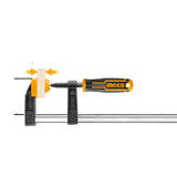 Ingco F clamp with rubber handle woodworking clamp