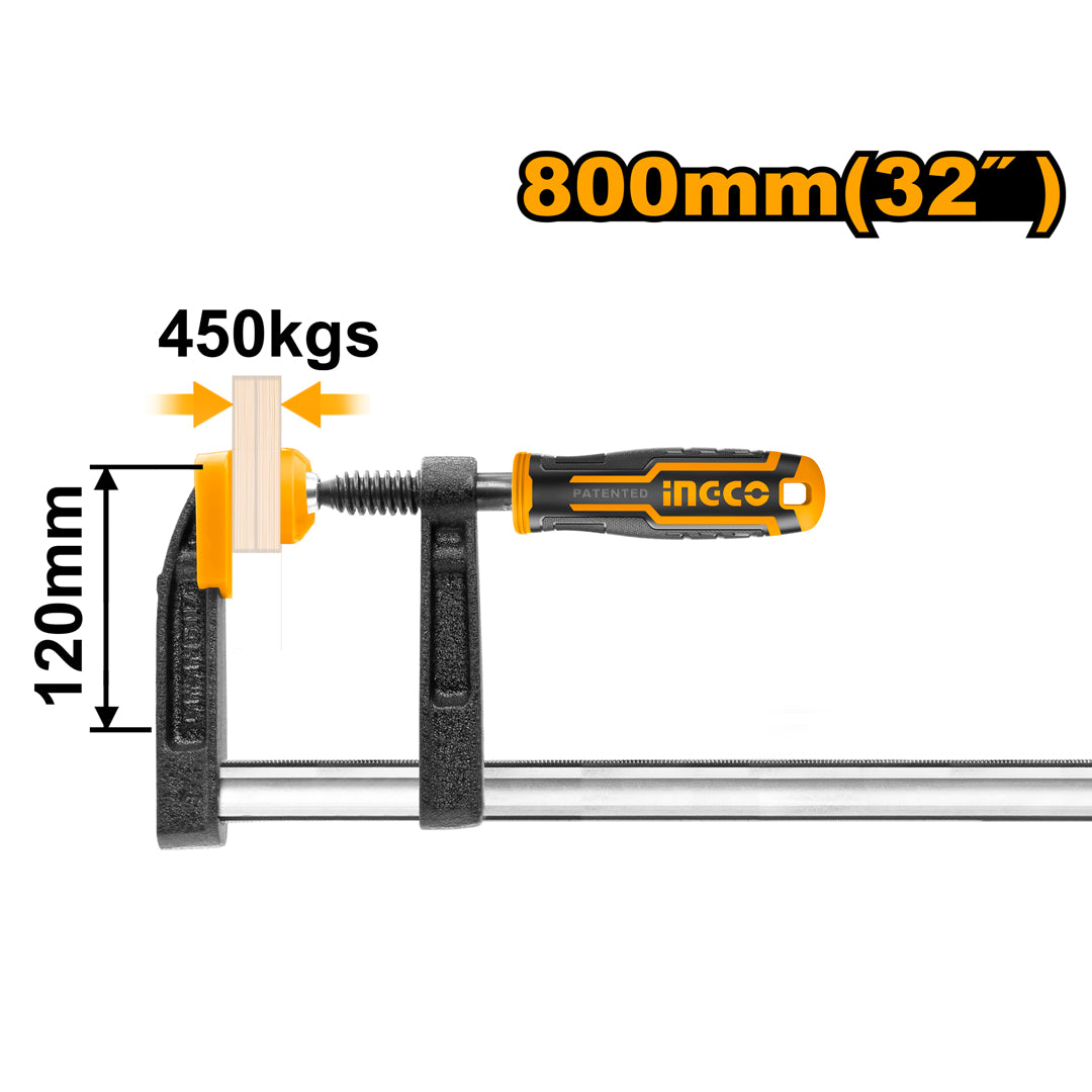 Industrial Wood Work F Clamp with Plastic Handle HFC021203