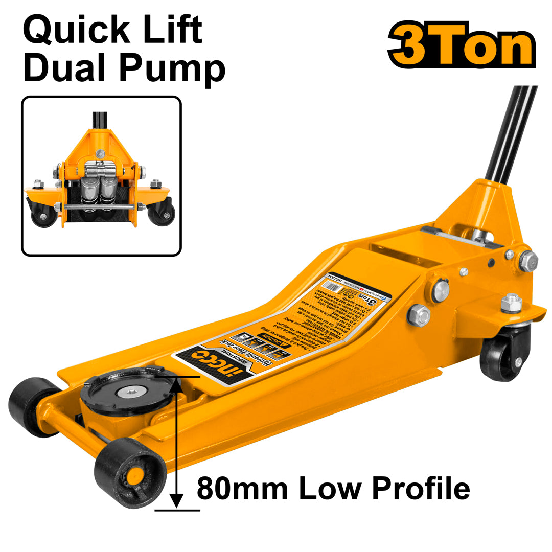 Hydraulic Dual Pump Floor Jack 3 Tons HFJ304