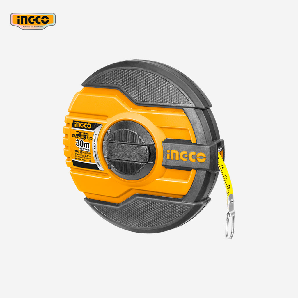 Ingco Fiberglass Measuring Tape (Closed Case) HFMT8330