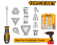 INGCO 10pcs Heat Gun Accessories Set