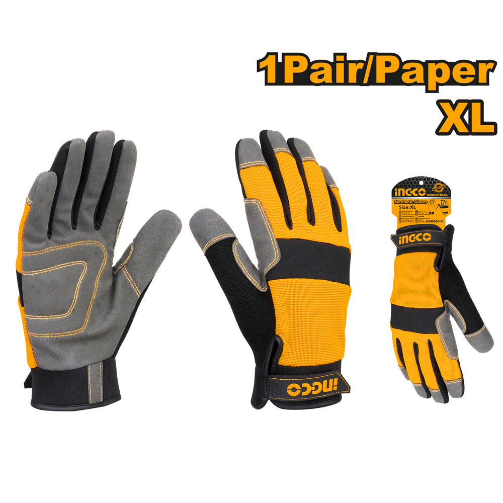 Ingco Micro Fibre Mechanic Gloves XL HGMG01-XL