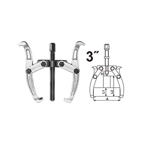 Industrial 2-pins / 2 Jaws Gear Puller Remover Jaw Bearing Universal HGP08023