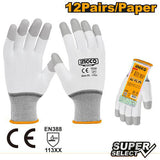 INGCO PU gloves XL with cotton lining for hand protection