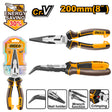 Ingco 8 Inches High Leverage Bent Nose Pliers Cr - V Steel Material HHBNP28201 - Winland Depot