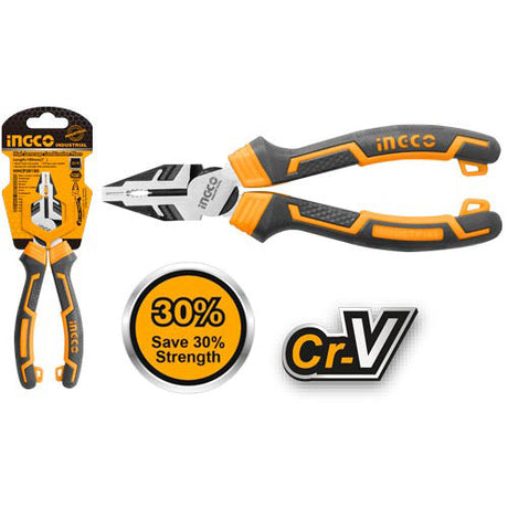 Ingco 8 Inch High Leverage Combination Pliers HHCP28200 - Winland Depot