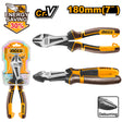 Ingco 7 Inch Industrial High Leverage Diagonal Cutting Pliers CR - V HHHDCP28180 - Winland Depot