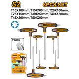 Industrial 8 Pcs T-Handle Torx Wrench Set HHKT80838 ING-HT