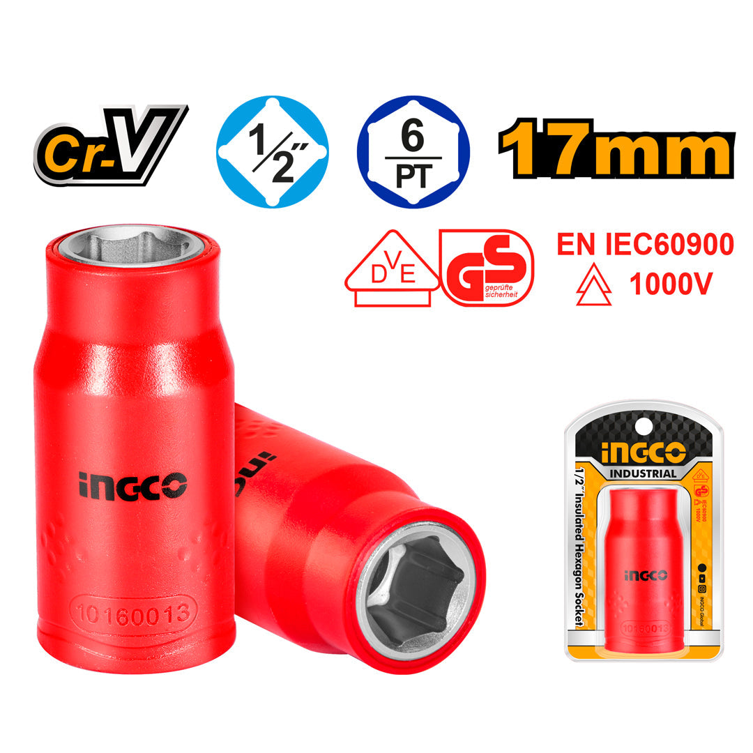 Ingco 1/2 Inch Insulated Hexagon Socket HIHAST12171 - Winland Depot
