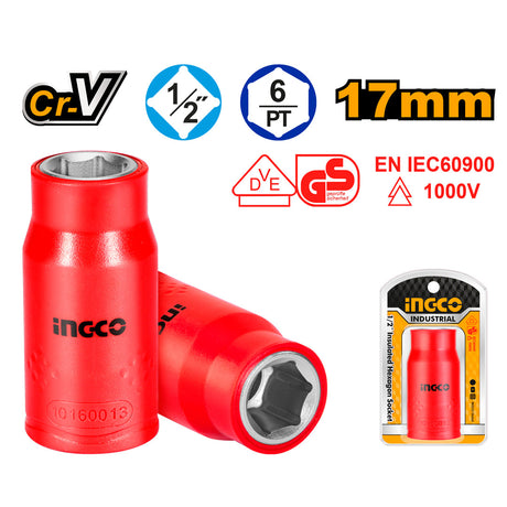 Ingco 1/2 Inch Insulated Hexagon Socket HIHAST12171 - Winland Depot
