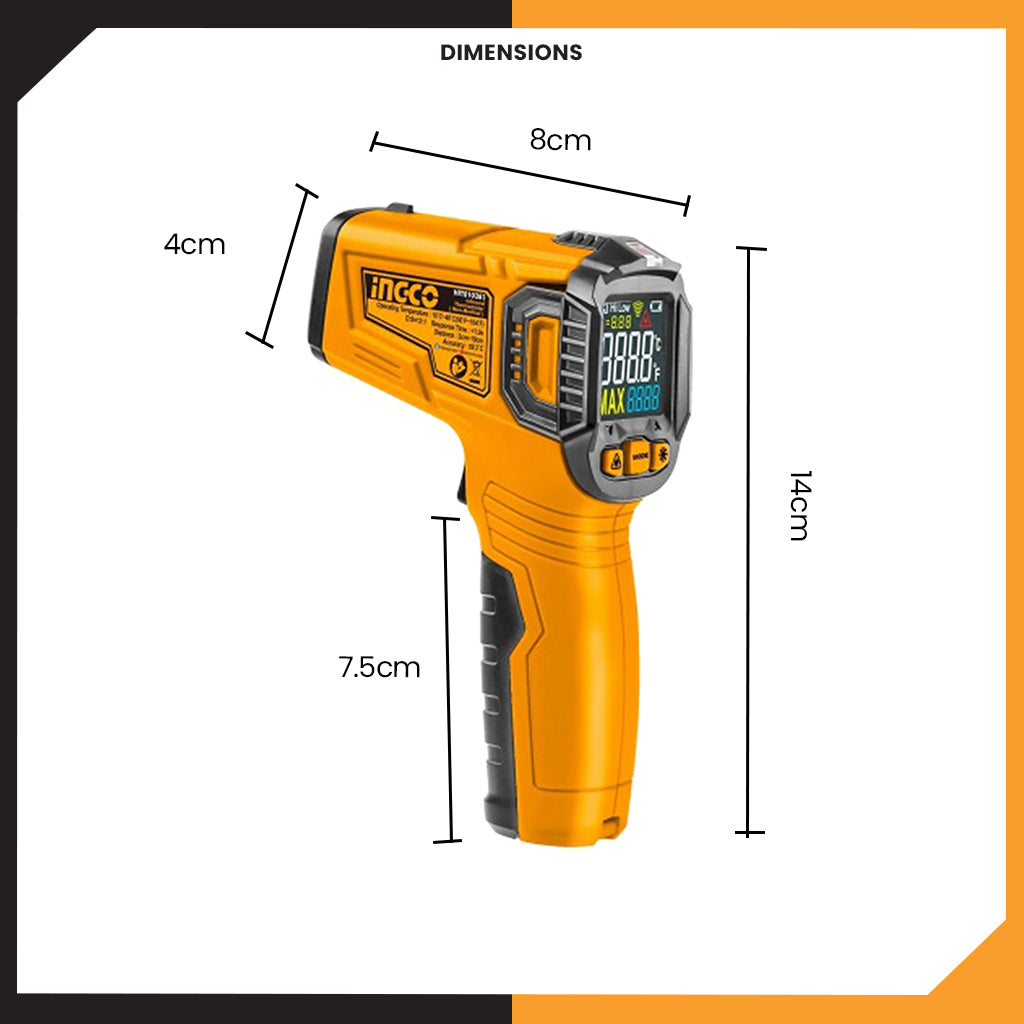 Safe & Accurate Digital Non-Contact Infrared Thermometer HIT010381