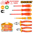 INGCO 6 Pcs Insulated Hand Tools Set – Screwdrivers, Pliers, Wrench