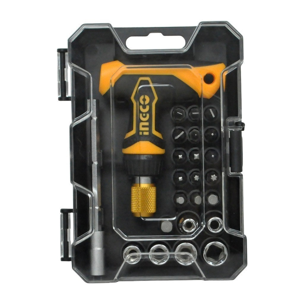 Ingco 24pcs/31pcs T-handle Wrench Screw driver Set Screwdriver HKSDB0188 | HKSDB0318