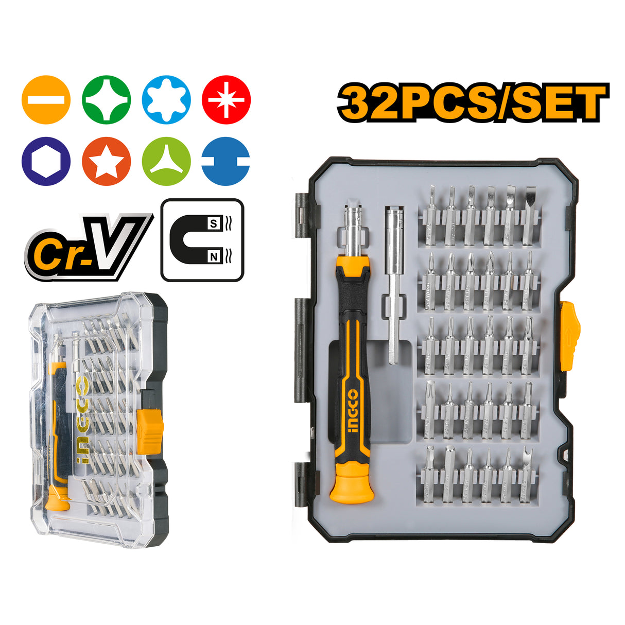 32 Pcs Precision Screwdriver Set HKSDB0348