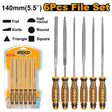 Ingco 6 Pcs File Set 5.5 Inch HKTF63 - Winland Depot