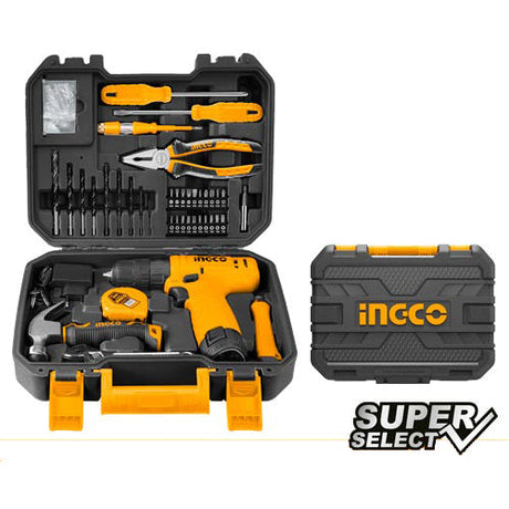 Ingco 81Pcs Cordless Drill Household Tools Set HKTHP10811 - Winland Depot
