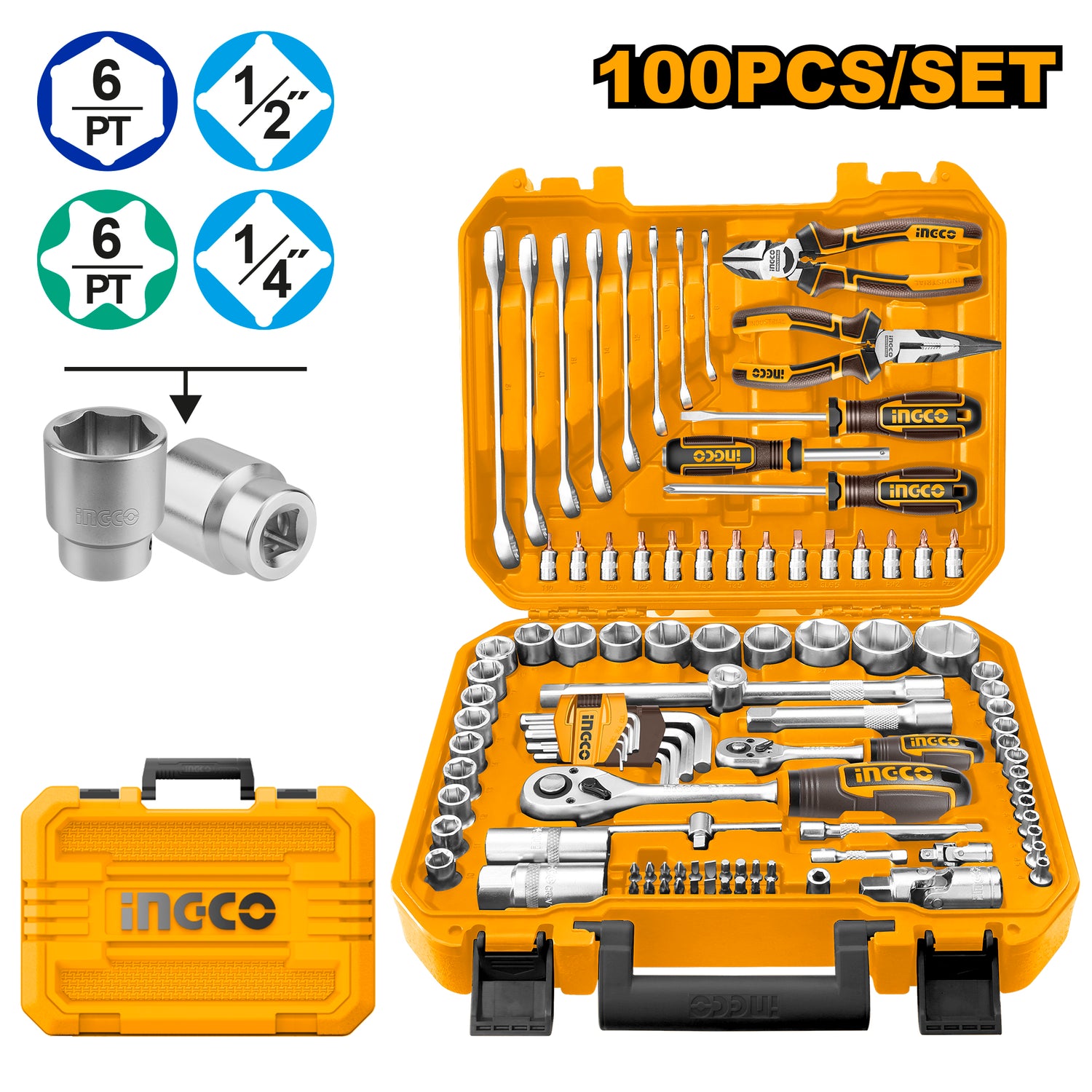 Ingco 100 Pcs Tools Set HKTHP21001 – INGCO Philippines