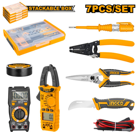 Ingco 7 Pcs Telecom Tools Set HKTV01T071 - Winland Depot