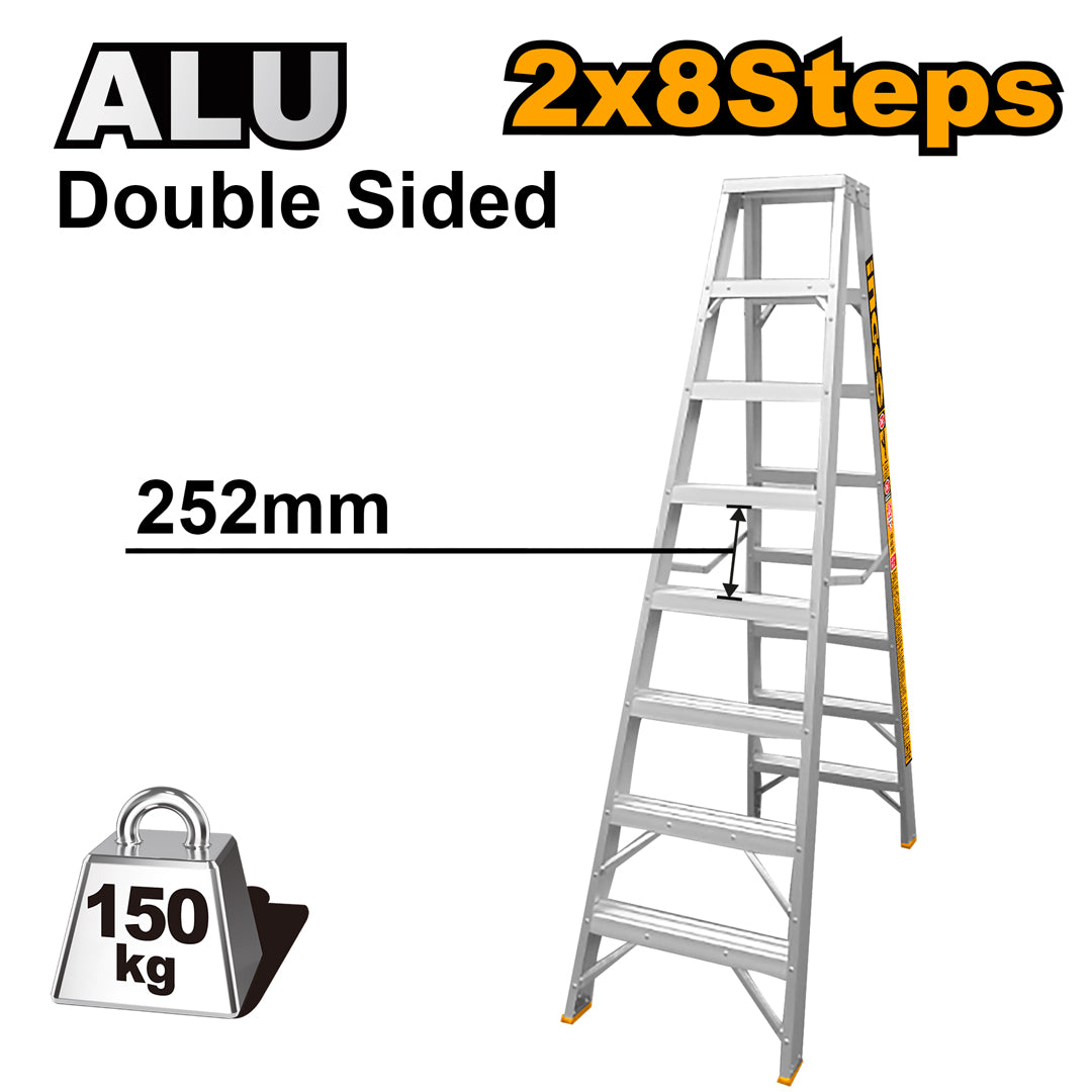 Double Sided Aluminum A-Type Ladder HLAD01081