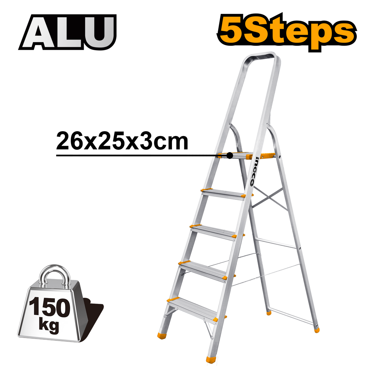 Household Aluminum A-Type Ladder HLAD06051